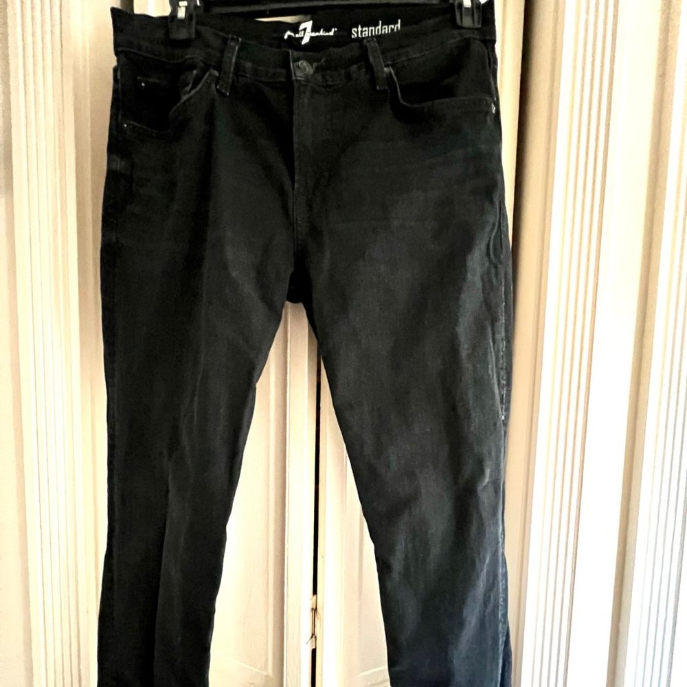 7 For all Mankind Black Jeans - The Standard